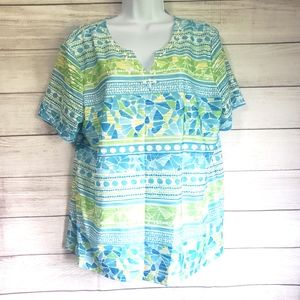 6/$30 Alfred Dunner large blouse